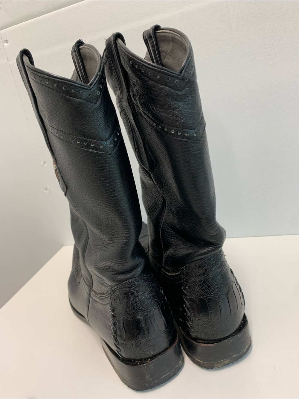Los Altos Boots Leather Western Boots - Picture 3 of 10